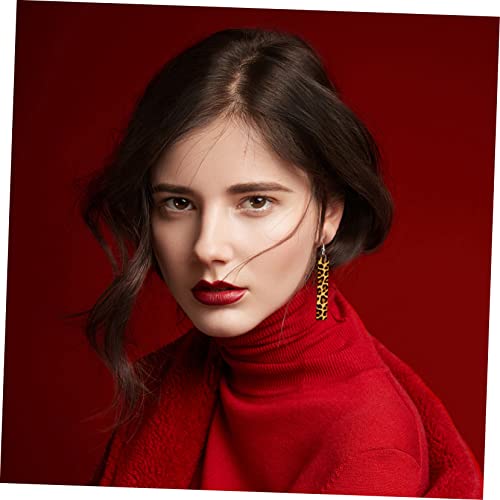 VILLCASE 5 Sets Blank Wood Earrings Unfinished Earring Pendants Blank Earring Unfinished Earring Tags Earring Jump Rings Earring Blanks Earring VILLCASE