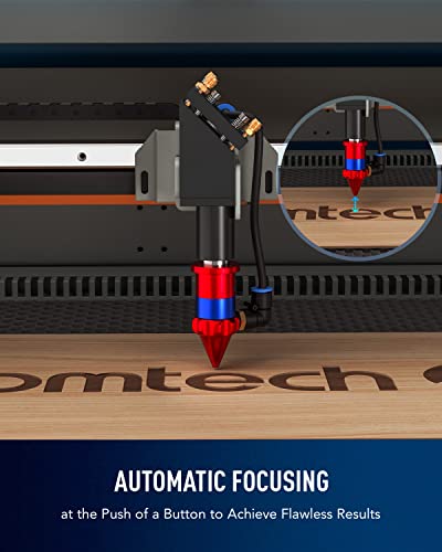 OMTech 60W CO2 Laser Engraver with LightBurn, 20x28 Inch Laser Engraving Cutting Machine with Autofocus Autolift 4 Way Pass Air Assist Water Pump, OMTech