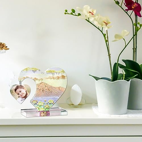 WORFACE Large Heart Photo Frame Resin Molds Picture Frame Silicone Molds, Epoxy Resin Picture Frame Mold for DIY Art Craft, Home Decor, Table WORFACE