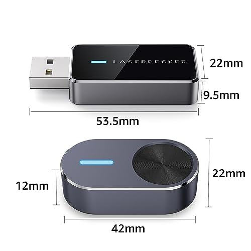 LaserPecker Laser Engraver Accessories, Bluetooth Dongle & Batch Engraving Button for LP2 & LP3 Engraving Machines - Effortlessly Engrave for PC LaserPecker