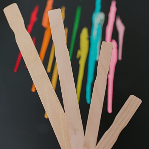 Wood Paint Sticks 16 inch, Pack of 25 Paint Stir Sticks, Jumbo Craft Sticks, Unfinished Wooden Sticks for Crafts, by Woodpeckers Woodpeckers