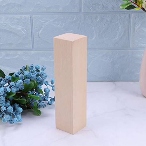 Artibetter Building Blocks Basswood Carving Block Rectangular Wood Block Unfinished Wood Piece for DIY Crafts Projects Building Bricks ARTIBETTER