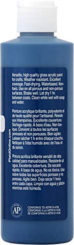 Apple Barrel Gloss Acrylic Paint in Assorted Colors (8 oz), 20424E Gloss Real Blue Apple Barrel