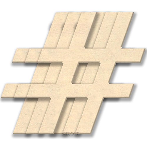 4-in Wooden Shape 1/8" Thick Shape (Flower) Unfinished Plywood Shape Flower Symbol, 3-Pack The Crafts Outlet