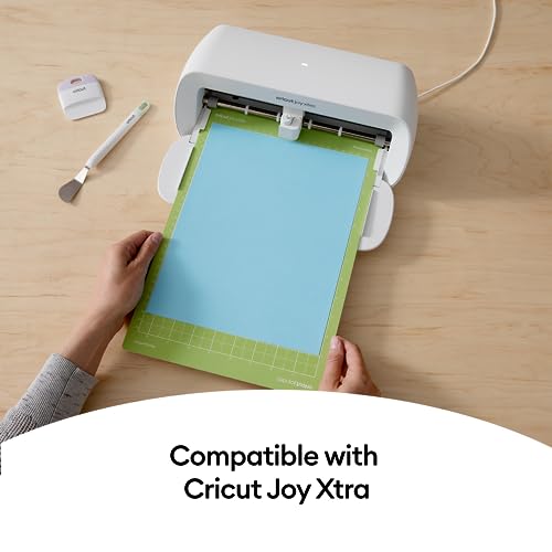 Cricut Standard Grip Machine Mat 8.5in x 12in, Reusable Cutting Mat for Crafts with Protective Film, Use with Cricut Cardstock, Iron On, Vinyl and Cricut