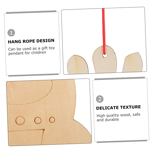 DIY Wooden Wind Chime Whale Gifts Mermaid Gifts Childrens Tylonal Craft Wind Chimes Unfinished Wind Chimes Wind Chime Kit DIY Wind Bells DIY Craft Toyvian