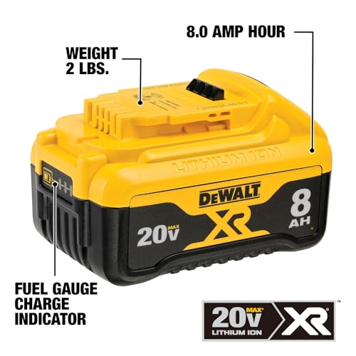 DEWALT 20V MAX* XR Battery, 8.0-Ah (DCB208) DEWALT