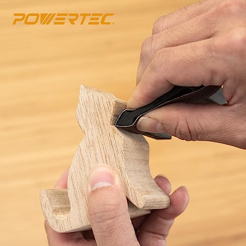POWERTEC 71620 21-Profile Contour and Angle Sanding Grip Pack 11pc Set – Double Ended Flex Foam Sanding Pads for Woodworking POWERTEC