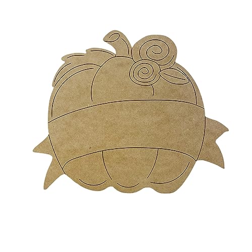 Pumpkin with Banner Cutout, Fall Shape, Thanksgiving Crafts, Unfinished Shape, Paint by Line, Build-A-Cross Build-A-Cross