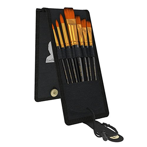 LorDac Arts Paint Brush Set, 7 Artist Brushes for Painting with Acrylic, Gouache, Oil and Watercolor. Professional Art Quality on Canvas, Wood, Face LorDac Arts