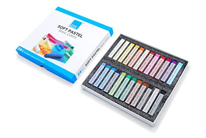 COLOUR BLOCK 24pc Assorted Soft Pastels Art Set | Chalk Pastels Ideal for Artists, Students and Beginner, Kids and Adults of any Age