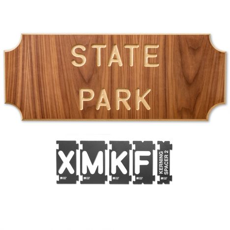 Rockler Interlock Signmaker's Templates, State Park Font Kit, 2-1/4'' by Rockler ROCKLER