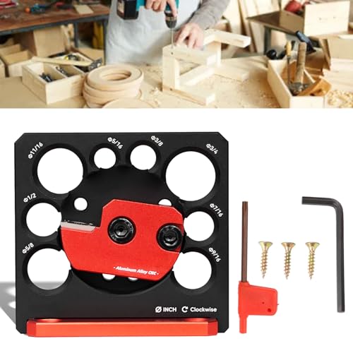Dowel Maker Jig, 5/16, 3/8, 7/16, 1/2, 9/16, 5/8, 11/16, 3/4(in) Imperial Adjustable Dowel Cutter, Carbide Inserts Woodworking Round Rod Auxiliary SHYEKYO