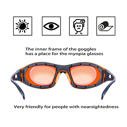 JILERWEAR Professional 180nm-540nm OD 6+ Violet/Blue/Green Laser Safety Glasses for 405nm, 445nm, 450nm,473nm, 532nm Laser Lightweight and Fashion JILERWEAR