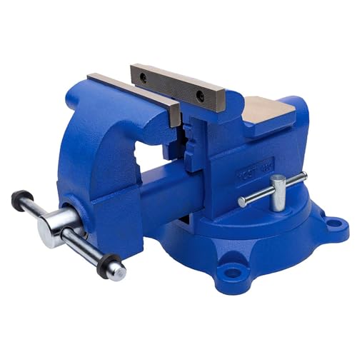 Yost Vises 460 Combination Vise | 6 Inch Jaw Width Heavy-Duty Utility Pipe and Bench Vise |Secure Grip with Swivel Base| Made with Cast Iron and Yost Tools