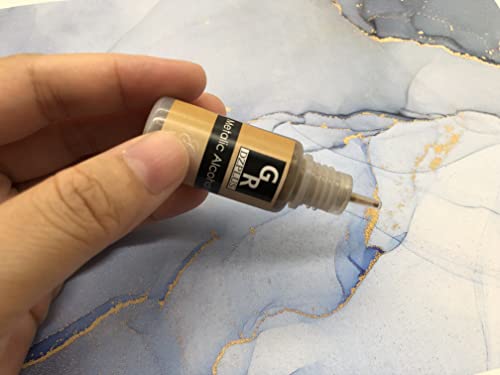 Metallic Alcohol Ink Set - 26 Metallic Colors Alcohol Based Ink for Resin Art GR DZPLUS