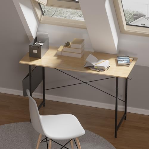 Pamray 32 Inch Computer Desk for Small Spaces with Storage Bag, Home Office Work Desk with Headphone Hook, Small Office Desk Study Writing Table Pamray