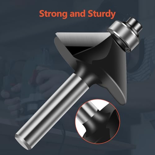 LANGSKIP'S 15 Pieces Carbide Router Bit Set 1/4 Shank Made of 45# Carbon Steel YG8 Alloy Blade for Woodwork Tools - WoodArtSupply