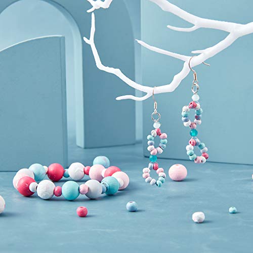 PandaHall 5000pcs 4~5mm Small Unfinished Wood Beads, Natural Wooden Beads Round Spacer Beads Smooth Beads for Bracelet Necklace Jewelry and Crafts PH PandaHall