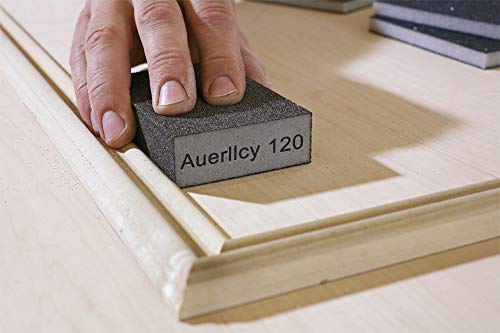 Sanding Sponge, Auerllcy Coarse/Medium/Fine/Superfine 4 Different Specifications Sanding Blocks Assortment,Washable and Reusable. Auerllcy