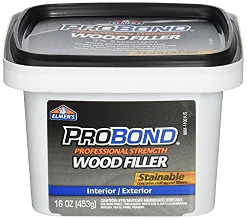 ELMERS Available Stainable Wood Filler, 1 Pint (P9891), 16 oz, Brown Elmer's