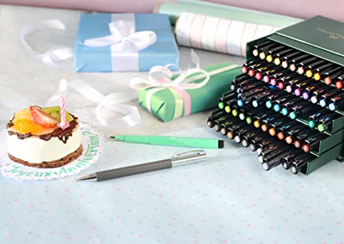 Faber Castell 60 Piece Pitt Artist Brush Pen Set Gift Box Faber-Castell