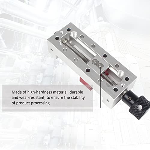 RATTMMOTOR Upgrade CNC Router Mini Vise Clamp, High-Precision DIY Engraver Machine Hold Down Clamp Mini Right Angle Vise, Working Range 65mm for DIY RATTMMOTOR