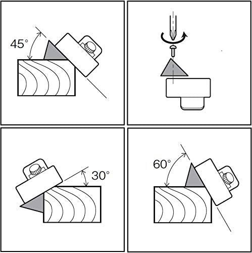 KAKURI Chamfer Plane for Wood 30, 45, 60 Degree Adjustable, Japanese Hand Plane KANNA WoodWorking Edge Corner Plane, Edge Trimming Chamfer Tool, KAKURI