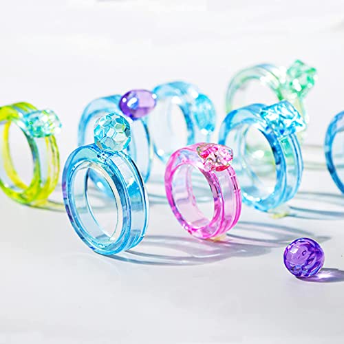 Yayatty Resin Molds Silicone, Resin Ring Mold for Epoxy Resin, Diamond Rings Molds with 14 Different Sizes and Bracelet Epoxy Mould for DIY Crafts N\A