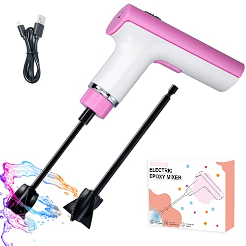 GQFOWE Epoxy Resin Mixer, Handheld USB Rechargeable Resin Stirrer for  Saving Your Wrist, Minimizing Bubbles, Resin Mold Silicone Supplies,  Mixing