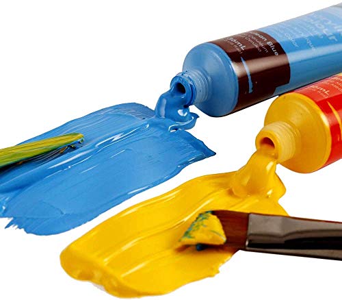 Mont Marte Acrylic Paint Set 24 Colours 36ml, Perfect for Canvas, Wood, Fabric, Leather, Cardboard, Paper, MDF and Crafts Mont Marte