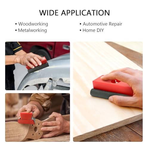 SCOTTCHEN Hand Sanding Blocks Auto Body, 25pcs Sandpaper Woodworking Furniture Sander Hand Tool, Grit 120 to 3000 SCOTTCHEN
