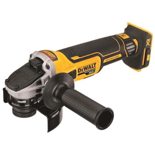 DEWALT 20V MAX* XR Angle Grinder with Kickback Brake, Slide Switch, 4-1/2-Inch, Tool Only (DCG405B) DEWALT