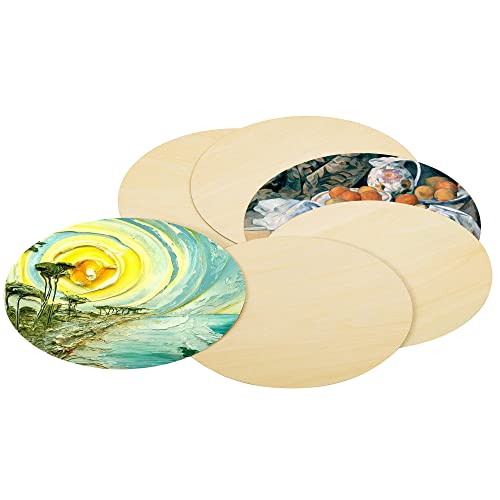 Wood Ovals for Crafts, 15Pcs Unfinished Wood Oval,Natural Oval Wood Slices Crafts, Wooden Oval Cutout,Painting and Wedding Decorations(150 * 100 * SPKESE