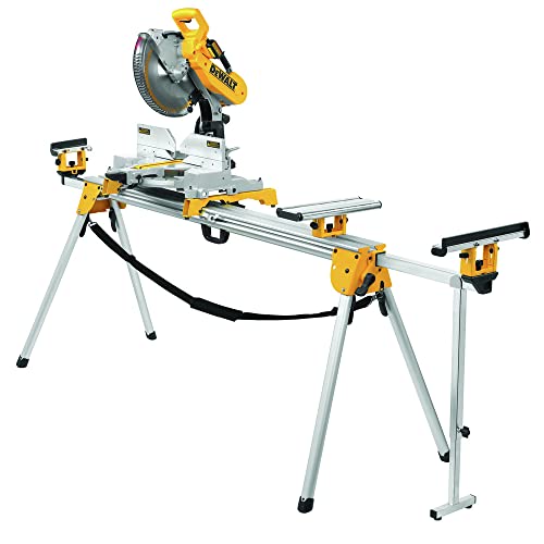 DEWALT Miter Saw Stand, Heavy Duty, 500 lb. Capacity, Portable with Leg Locks (DWX723),Silver DEWALT