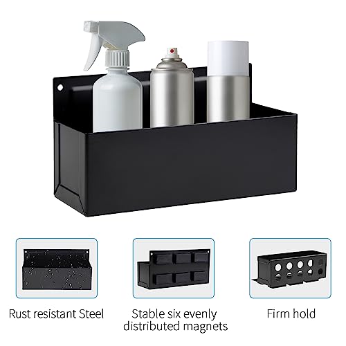 Rechabite Magnetic Aerosol Spray Can Holder, Magnet Toolbox Bottle Holder, Tool Box Storage Rack for Garage and Home, Craft Workspace, Mechanic Paint Rechabite