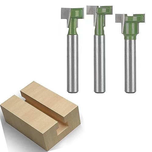 TOTOWOOD Keyhole Router Bits Set, 1/4" Shank Router Bit Set ,6 pcs Router Bit Set 1/4 & 5/16 & 3/8 & 9/16 & 1/2 & 5/8 Inch Blade Diameter Totowood