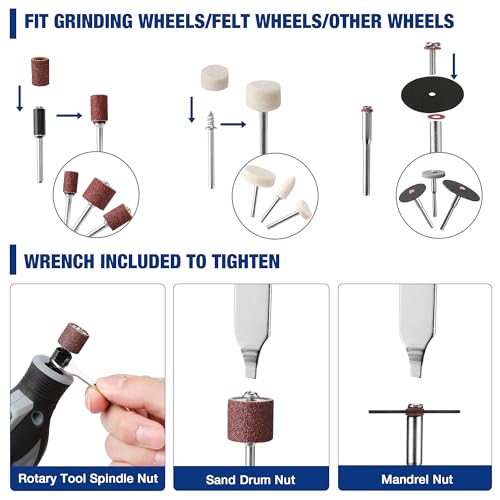 WORKPRO 476PCS Rotary Tool Accessories Kit, Rotary Tool Bits for Easy Cutting, Sanding, Grinding, Carving, Polishing, Drilling and Engraving WORKPRO