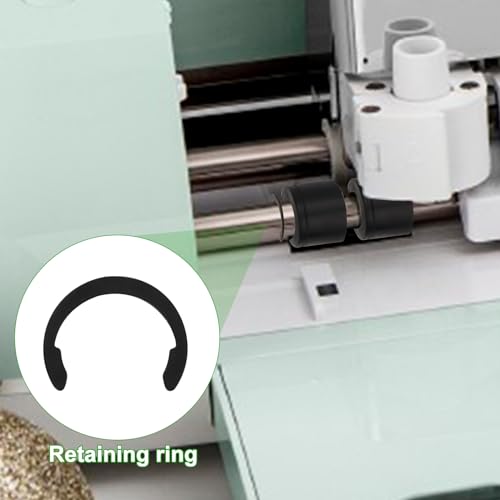 16pcs Retaining Clip Rings Compatible with Cricut Maker/Explore Air, Rubber Roller Replacement Parts Rubber Roller Resolution for Cricut PEUTIER
