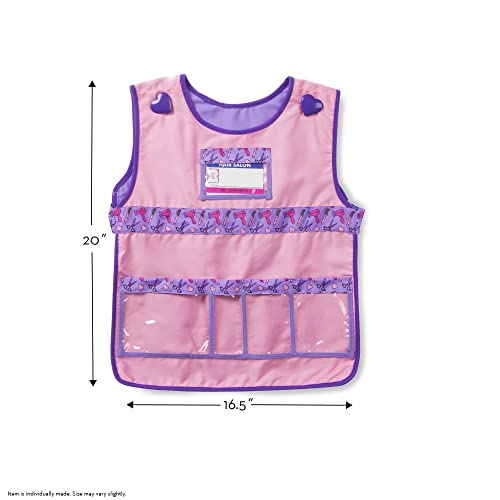 Melissa & Doug Hair Stylist Role Play Costume Dress-Up Set (Frustration-Free Packaging) Purple 17" x 21" x 5", for Children Age : 3+ Melissa & Doug