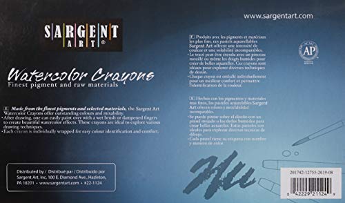 Sargent Art 22-1124 24 Premium Watercolor Crayons Sargent Art