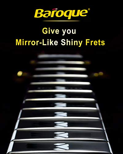 Baroque Fret Erasers for Guitar, Fret Polishing Cleaner, Frets Polish Tools Kit, Clean Fret Wire/String/Metal, Set of 5 (180& 400& 1000& 1500& 2000 JEISSLIA