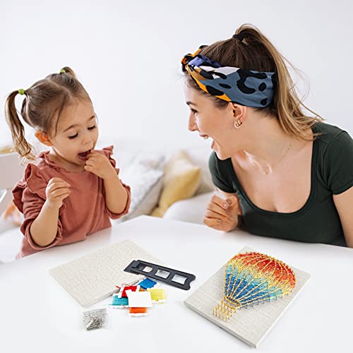 WEBEEDY String Art Crafts Kit for Beginner Adults and Kids 3D Handmade Hot Air Balloon DIY String Art Kit Art Supplies Art Craft Projects Girls WEBEEDY