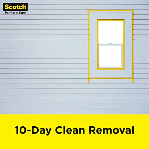 Scotch Exterior Painter's Tape, 1.88 in x 45 yd, Waterproof Masking Tape For Exterior Surfaces, Can Handle Wind, Rain, Humidity & Direct Sunlight, Scotch