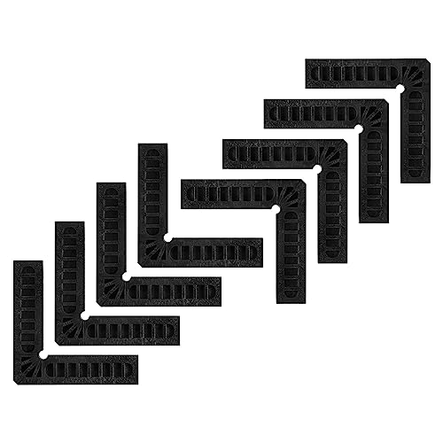 HARFINGTON 8pcs 90 Degree Positioning Squares 4"x4" (100x100mm) Right Angle Corner Clamps Woodworking Tools for Cabinets Picture Frames and Boxes, HARFINGTON