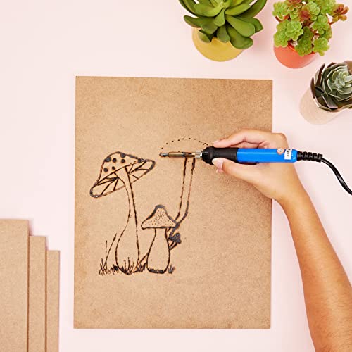 Bright Creations 1/4 In MDF Wood Chipboard Sheets for Crafts, Engraving, Painting (11x14 in, 6 Pack) Bright Creations