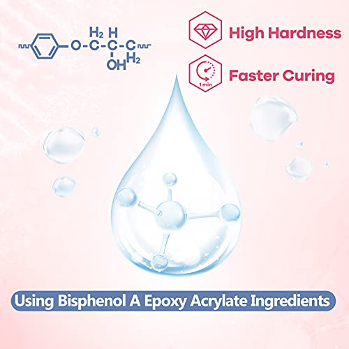 YIEHO 300g UV Resin Clear,Hard,Upgraded Crystal Clear Epoxy Resin Up Premixed UV Cure Resin for Craft Jewelry Making YIEHO