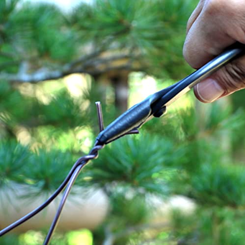 KAKURI Bonsai Pliers 7.2" (185 mm) Bonsai Wire and Jin Pliers Tool, Japanese Carbon Steel, Black, Made in JAPAN KAKURI