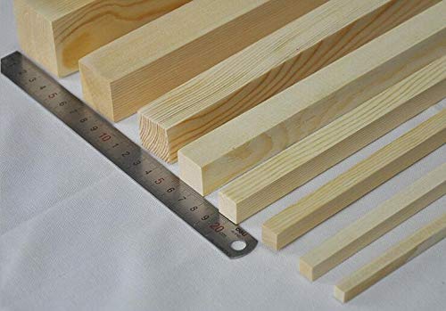 150 PCS 1/8 ×12 inch Basswood Sticks, Small Hardwood Unfinished Balsa Wood Squrae Strips for Crafts DIY Projects Qj-solar