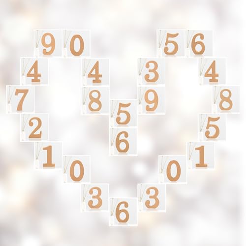 AOCEAN 6 Inch Designable Wood Numbers Unfinished Wood Numbers for Wall Decor Decorative Standing Numbers Slices Sign Board Decoration for Craft Home AOCEAN